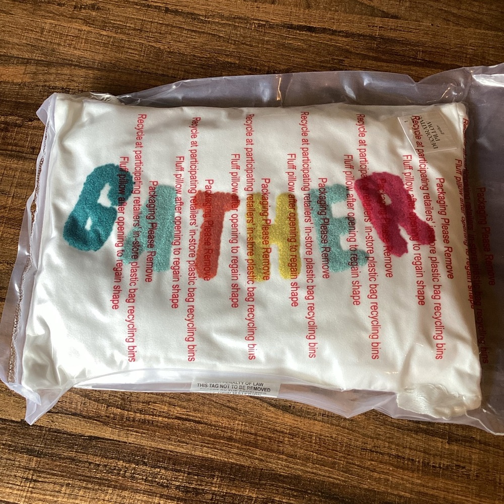 Gather Decorative Pillow‎ 10” x 14” NEW